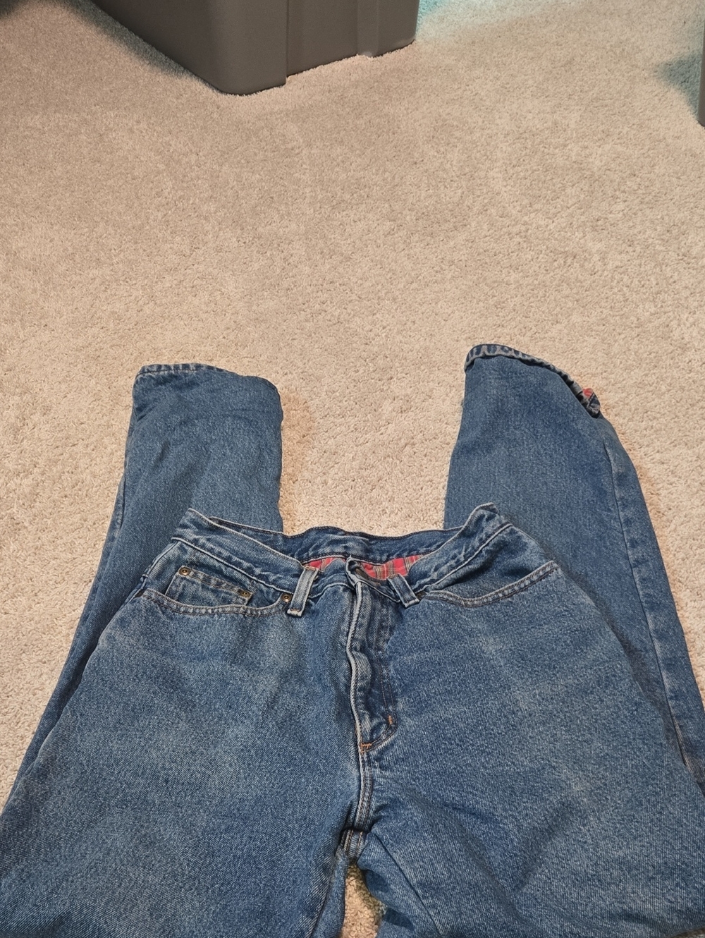 L.L. Bean Flannel Lined Jeans‎